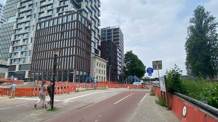 De werkzaamheden bij de Van Sijpesteijnkade
